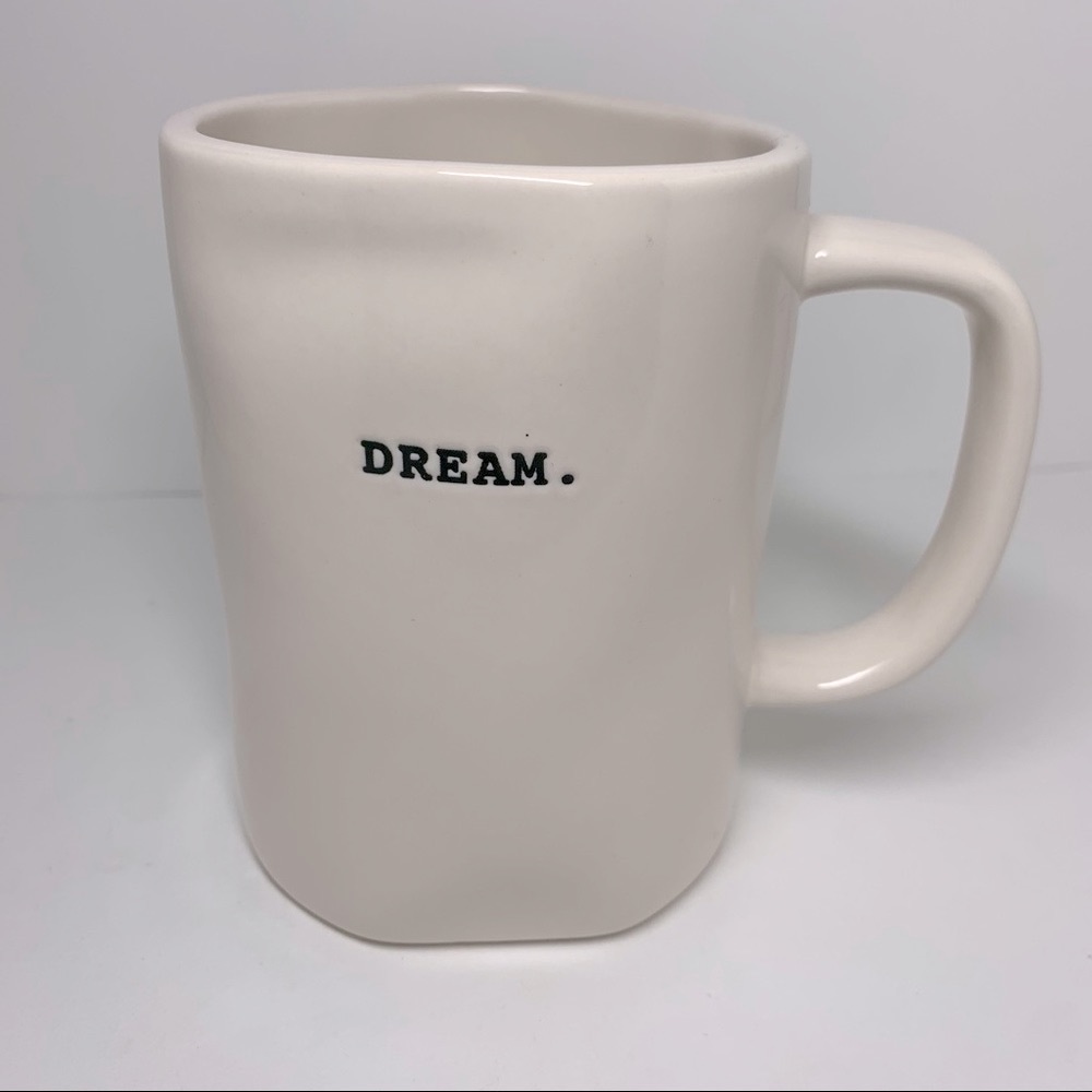 Rae Dunn - 202 - “DREAM” white artisan collection mug by magenta